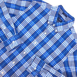 J Crew Slim Fit‎ Button-Down Shirt Men's Small Plaid Long Sleeve Office Business